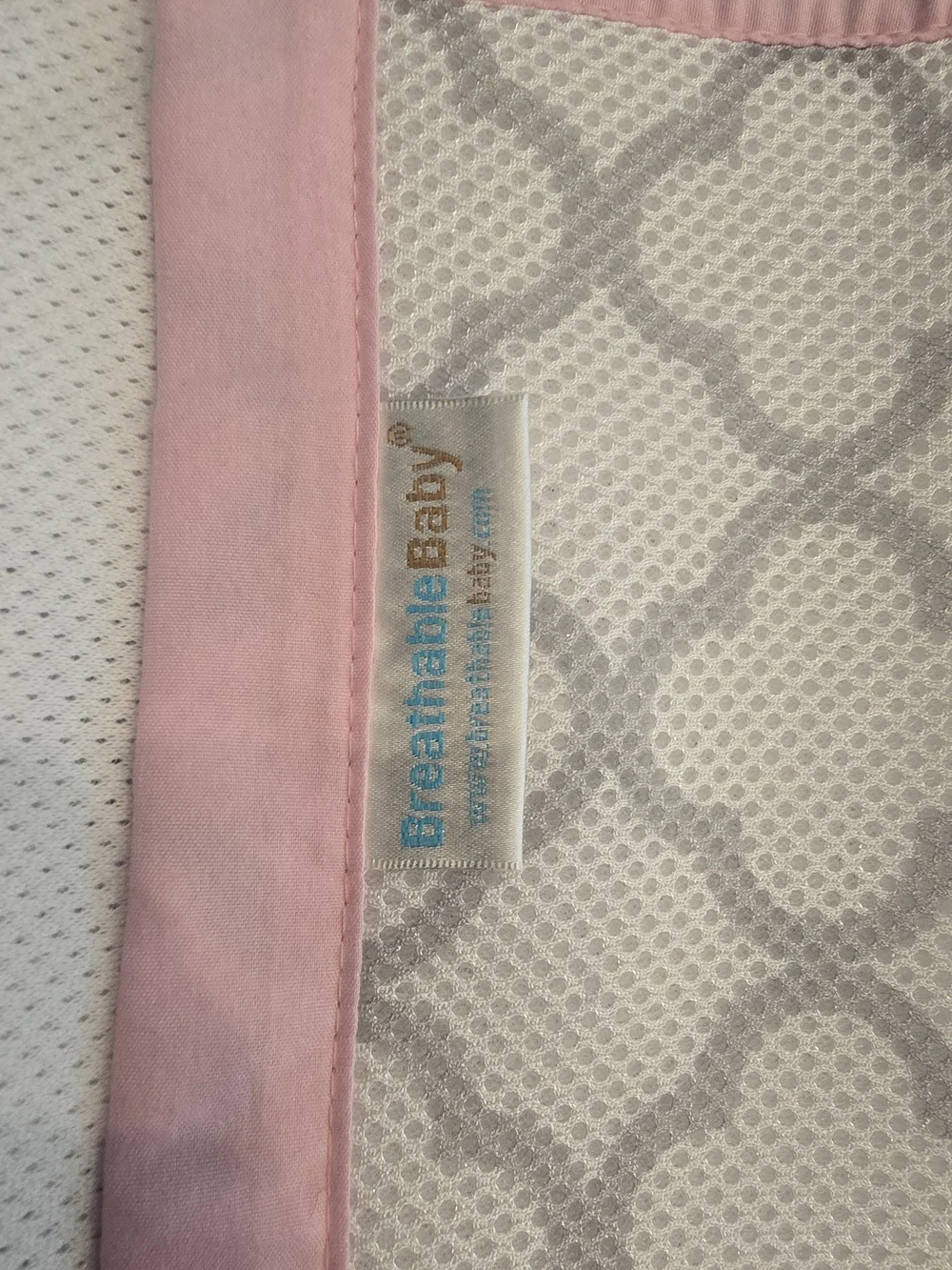 Pink & Grey Pattern Baby Linens